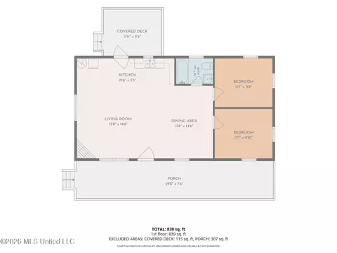 Floorplan - 512 Oakview, Como, MS 38619 photo 1 of 1
