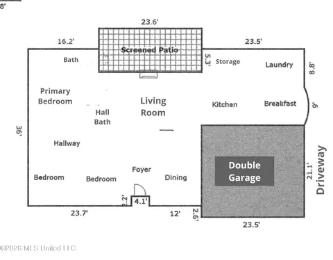 Floorplan - 511 N Forest Ave, Long Beach, MS 39560 photo 1 of 3