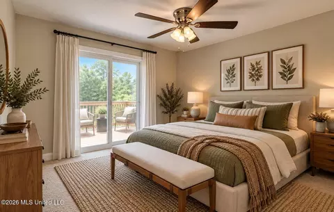 Bedroom - 1022 Windrose Dr, Brandon, MS 39047 photo 6 of 15