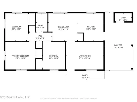 Floorplan - 3976 Rainey Rd, Jackson, MS 39212 photo 1 of 1