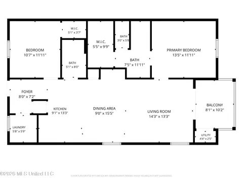 Floorplan - 236 Fairway Villas Cir #E-2, Diamondhead, MS 39525 photo 2 of 2