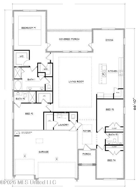 Floorplan - 7000 Crawford Dr, Long Beach, MS 39560 photo 1 of 1