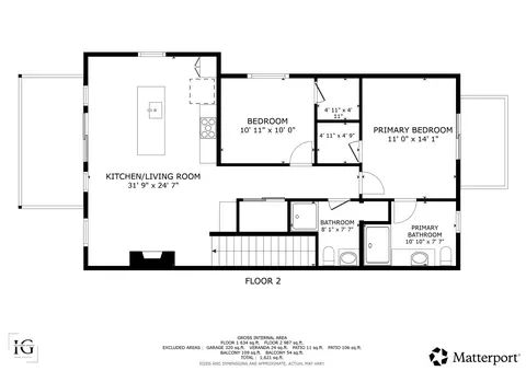 Floorplan - 207 Stoner Loop #A, Lakeside, MT 59922 photo 2 of 2