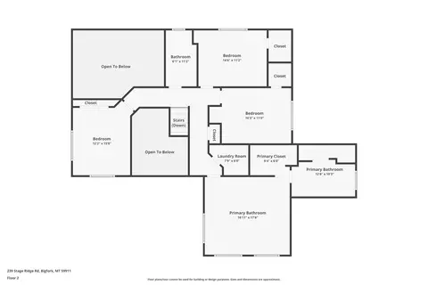 Floorplan - 239 Stage Ridge Rd, Bigfork, MT 59911 photo 4 of 4