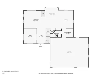 Floorplan - 239 Stage Ridge Rd, Bigfork, MT 59911 photo 3 of 4