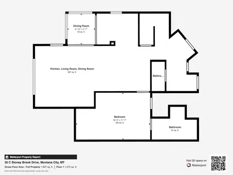 Floorplan - 35 Stoney Brook Dr #C, Clancy, MT 59634 photo 1 of 2