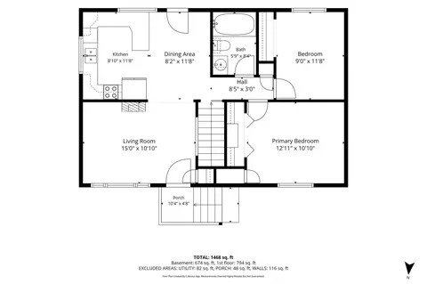 Floorplan - 599 Dome Mountain Ave, Libby, MT 59923 photo 1 of 2