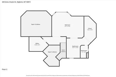 Floorplan - 349 Echo Chalet Dr, Bigfork, MT 59911 photo 2 of 4