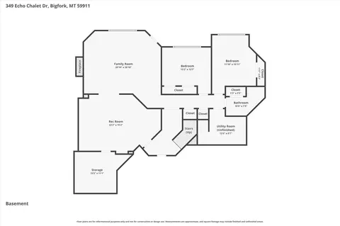 Floorplan - 349 Echo Chalet Dr, Bigfork, MT 59911 photo 3 of 4