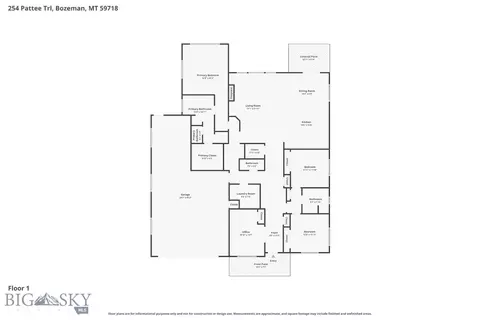 Floorplan - 254 Pattee, Bozeman, MT 59718 photo 1 of 1