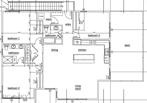 Floorplan - 401 E Peach St, Bozeman, MT 59715 photo 1 of 1