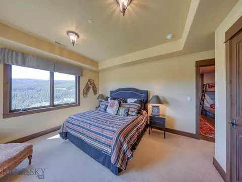 Bedroom - 3225 Ousel Falls Rd, Big Sky, MT 59716 photo 10 of 12