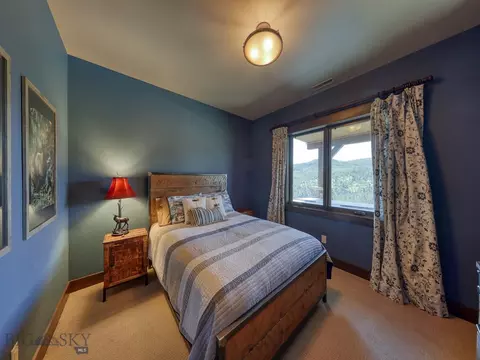 Bedroom - 3225 Ousel Falls Rd, Big Sky, MT 59716 photo 9 of 12