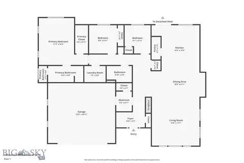 Floorplan - 1500 Rainbow Rd, Bozeman, MT 59715 photo 1 of 1