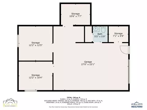 Floorplan - 2112 Hill St, Sturgis, SD 57785 photo 2 of 6