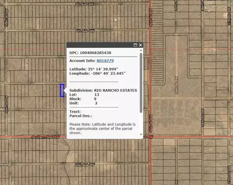 40 Th St 8th Ave SW, Rio Rancho, NM 87124