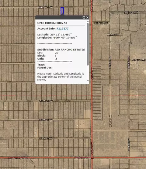 40 Th St 2nd Ave SW, Rio Rancho, NM 87124