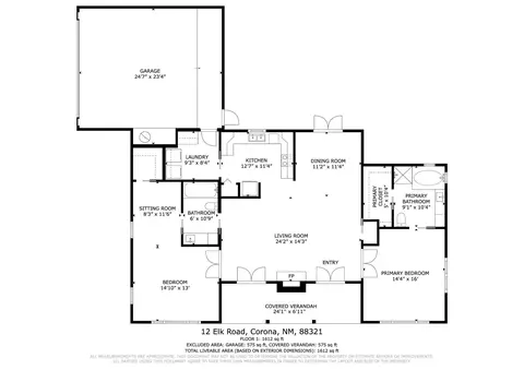 Floorplan - 12 Elk Rd, Corona, NM 88318 photo 1 of 1