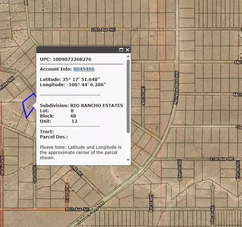 Date Road Ne, Rio Rancho, NM 87144