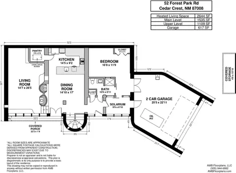 Floorplan - 52 Forest Park Rd, Cedar Crest, NM 87008 photo 1 of 2