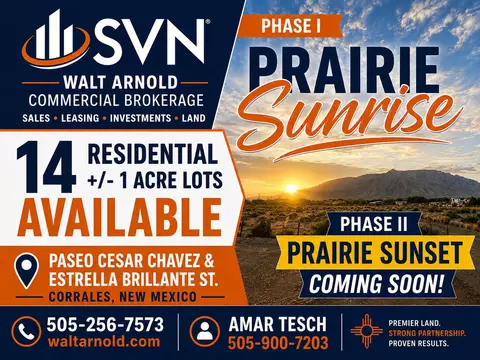 Prairie Sunrise Phase 1, Corrales, NM 87048