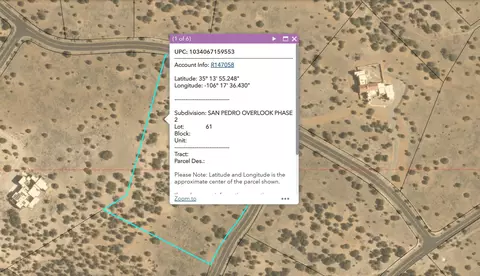 San Pedro Overlook - Lot 61, Sandia Park, NM 87047