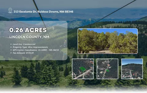 213 Escalante Dr, Ruidoso Downs, NM 88346