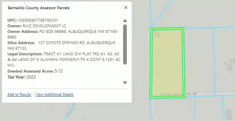 2 Lots Coyote Springs Rd SE, Albuquerque, NM 87123