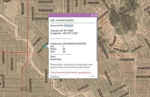 Unit 20 - 3 Lots, Rio Rancho, NM 87144