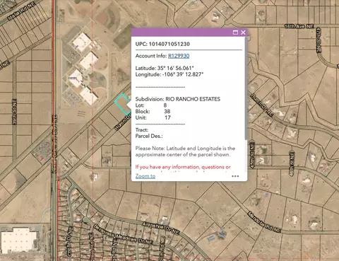 4201 Huron Dr Ne - U17 B38 #LOT 8, Rio Rancho, NM 87144