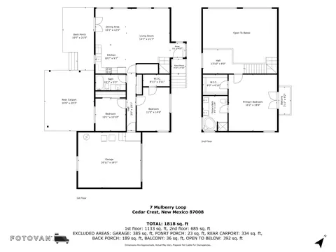 Floorplan - 7 Mulberry Loop, Cedar Crest, NM 87008 photo 1 of 1