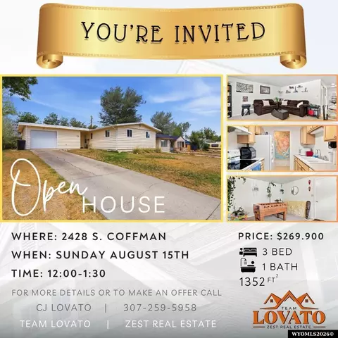 2428 S Coffman, Casper, WY 82604