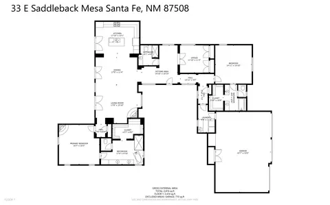 Floorplan - 33 E Saddleback Mesa, Santa Fe, NM 87508 photo 1 of 1