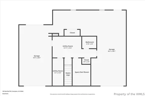 Floorplan - 309 Benthall Rd, Hampton, VA 23664 photo 1 of 3