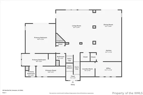 Floorplan - 309 Benthall Rd, Hampton, VA 23664 photo 2 of 3