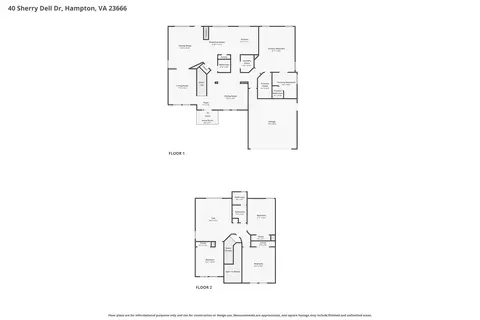 Floorplan - 40 Sherry Dell Dr, Hampton, VA 23666 photo 1 of 3
