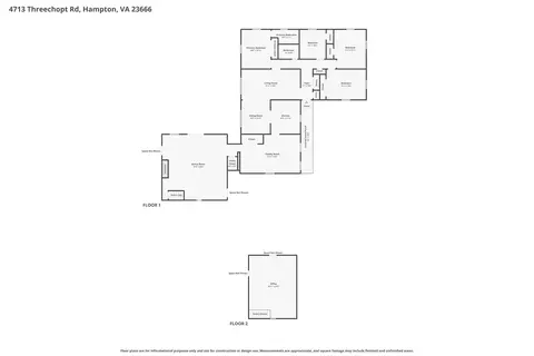 Floorplan - 4713 Threechopt Rd, Hampton, VA 23666 photo 1 of 1
