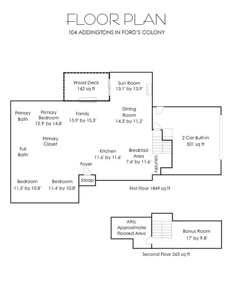 Floorplan - 104 Addingtons, Williamsburg, VA 23188 photo 1 of 1