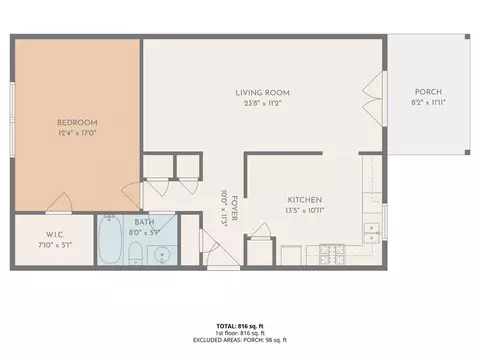 Floorplan - 1184 Jamestown Rd #23, Williamsburg, VA 23185 photo 1 of 4