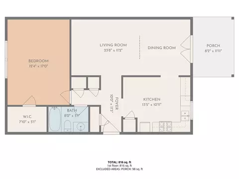 Floorplan - 1184 Jamestown Rd #23, Williamsburg, VA 23185 photo 3 of 4
