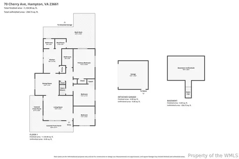 Floorplan - 70 Cherry Ave, Hampton, VA 23661 photo 1 of 1